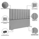 Ver imagem 4 de Cabeceira Cama Casal Boucle Premium