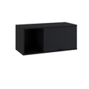 Ver imagem 2 de Armário Aéreo c/Nicho e Porta Basculante 35x80x35cm WLNP80 Preto Ônix