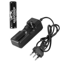 Lanterna  Attack Guepardo 140 lumens Bateria 3200mAh Recarregável e Carregador Preta - 3