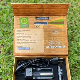 Lanterna  Attack Guepardo 140 lumens Bateria 3200mAh Recarregável e Carregador Preta - 5
