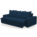Ver mais imagens de Sofá Retrátil Reclinável para Sala de Estar Living 195cm Vêneto F04 Veludo Azul - Lyam Decor