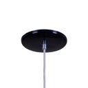 Ver imagem 2 de Pendente Meia Lua 24cm Luminária Lustre Alumínio Preto Brilhante