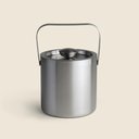 Ver imagem 2 de Balde para Gelo com Tampa Inox 14cm - A\casa Balde para Gelo Inox 14x14cm - A\casa