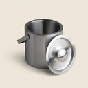 Ver imagem 1 de Balde para Gelo com Tampa Inox 14cm - A\casa Balde para Gelo Inox 14x14cm - A\casa
