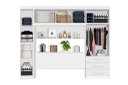 Ver imagem 4 de Roupeiro Modulado Com Cabeceira Báu CAN 2.34m Casal Com Amplo Espaço Interno e Nichos Externos Para