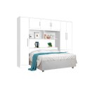 Ver imagem 2 de Roupeiro Modulado Com Cabeceira Báu CAN 2.34m Casal Com Amplo Espaço Interno e Nichos Externos Para