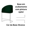 Ver imagem 5 de Kit 02 Banco Banqueta Poltrona Mia Base Metal Branca Veludo Cor:verde