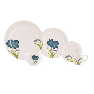 Jogo de Jantar 60 Peças Amarilis Porcelana Real By Schmidt