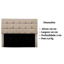 Ver mais imagens de Cabeceira Estofada Cama Box Casal 140 Cm Bianca Suede Cor:bege