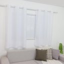 Ver imagem 3 de Cortina Branca para Janela Sala e Quarto 2,20 X 1,50 Varão