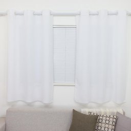Cortina Branca para Janela Sala e Quarto 2,20 X 1,50 Varão - 2
