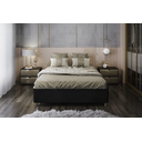 Ver imagem 4 de Cama Estofada Casal Versátil - 138x188x25 - Fácil Montagem:Corano/Preto