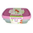 Ver imagem 4 de Conjunto 3 Potes Plástico Rosa Sanremo 1,8l