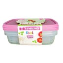 Ver imagem 3 de Conjunto 3 Potes Plástico Rosa Sanremo 1,8l