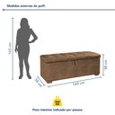 Ver imagem 3 de Puff Baú Cama 160cm Munique com Design Elegante Yescasa