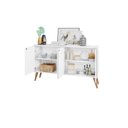 Ver imagem 3 de Aparador Buffet 4 Portas Branco Brienza