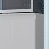 Balcão de Cozinha para Microondas Forno Fruteira - Mod.3001 Cor:branco - 5