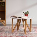 Ver imagem 1 de Mesa de Centro Nina Yescasa Branco 100% MDF