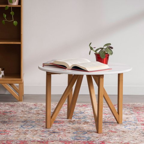 Mesa de Centro Nina Yescasa Branco 100% MDF