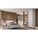 Ver imagem 3 de Cômoda para Quarto Branca com 4 Gavetas e 1 Porta Rimo