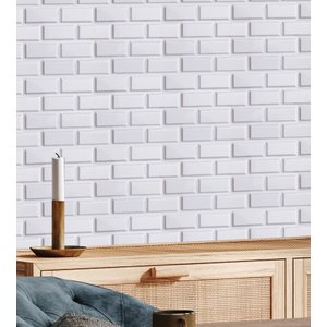 Kit 10 Placas PVC 3d Revestimento De Parede Decorativa Tijolinho 25 cm