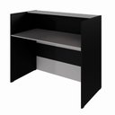 Ver imagem 5 de Balcão Atendimento Recepção Consultório 120 Cm X 110 Cm F5 Cor:cinza Sagrado com Preto