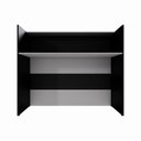 Ver imagem 6 de Balcão Atendimento Recepção Consultório 120 Cm X 110 Cm F5 Cor:cinza Sagrado com Preto