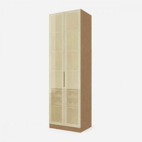 Cristaleira 2 Portas Vidro Reflecta Rodapé Nesher 70cm 100% MDF