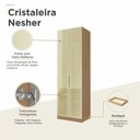 Ver imagem 5 de Cristaleira 2 Portas Vidro Reflecta Rodapé Nesher 70cm 100% MDF
