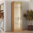 Ver imagem 1 de Cristaleira 2 Portas Vidro Reflecta Rodapé Nesher 70cm 100% MDF