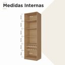 Ver imagem 6 de Cristaleira 2 Portas Vidro Reflecta Rodapé Nesher 70cm 100% MDF