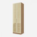 Ver imagem 2 de Cristaleira 2 Portas Vidro Reflecta Rodapé Nesher 70cm 100% MDF