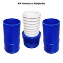 Ver imagem 3 de Kit Limpeza Mangueira Piscina Eco Adaptador Ponteiras