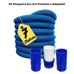 Kit Limpeza Mangueira Piscina Eco Adaptador Ponteiras - 5