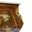 Ver imagem 7 de Cômoda Clássica Marchetada com 2 Gavetas e Tampo em Mármore - 84x124x52cm