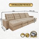 Ver imagem 2 de Sofá Coliseu 4.00m Retrátil e Reclinável Super Pillow