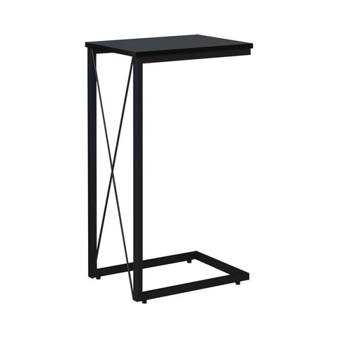 Mesa Lateral Aço Carbono Base Preta X Preto