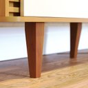 Ver mais imagens de Buffet para Sala de Jantar 3 Portas Pés de Madeira Maciça Jurerê Marrom/Marrome/Off White Matte