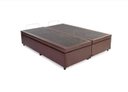 Ver imagem 1 de Cama Box Baú Queen Colchão Mola Ensacada Belos Sonhos + Box Sintético 71x158x198 Marrom