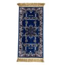 Ver imagem 1 de Tapete Persa Royal Azul 50x85cm Fio Acetinado - Decoração para Quarto e Sala