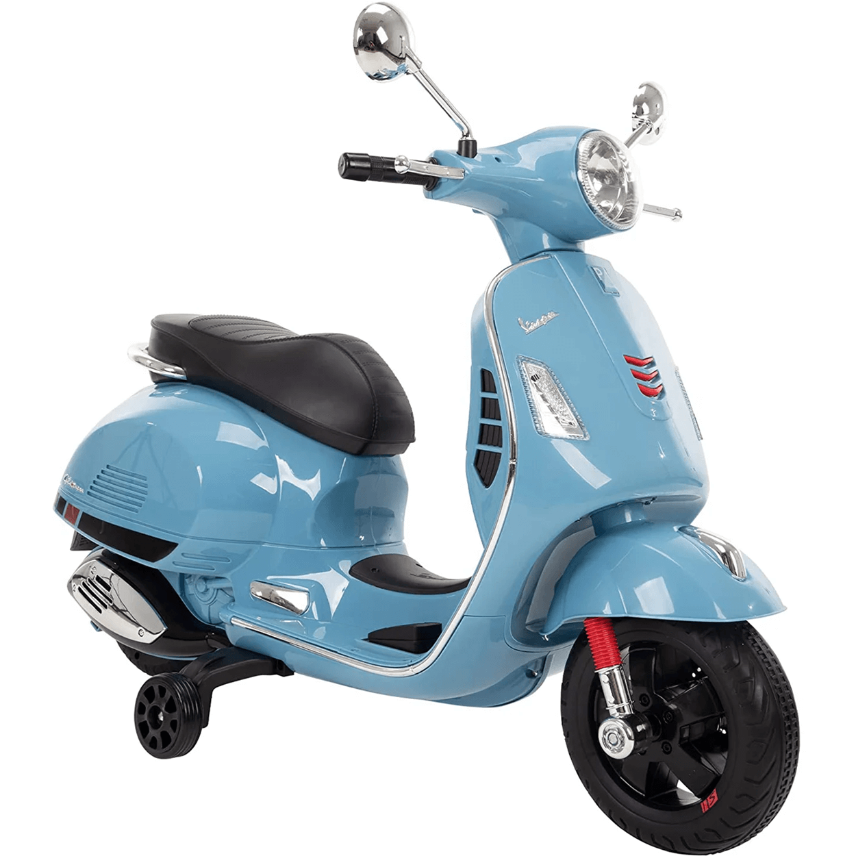 Moto Scooter Eletrica Infantil Bandeirante Vespa Gts 12v Azul