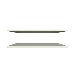 Par de Prateleiras Suspensa - Branco Mdf- Organizador Cozinha - Rufatto Decorações - 4