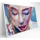 Ver imagem 1 de Quadro Pintura Rosto Feminino Medidas 60x40 Cm Tipo de Impressão Tecido Canvas