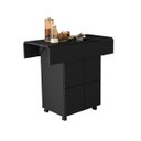Ver imagem 4 de Mesa Dobravel Jantar com Rodizio 4 Banquetas Annie Basoto