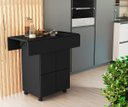 Ver imagem 3 de Mesa Dobravel Jantar com Rodizio 4 Banquetas Annie Basoto
