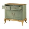 Balcão 2 Portas 2 Gavetas Luiz Xv Verde - Denk Móveis - 4