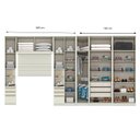 Ver imagem 2 de Quarto Modulado Casal Ambiente 3.2 New Predileto 7 Peças Areia - Henn