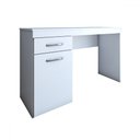 Ver imagem 3 de Mesa Escrivaninha Classic 1 Porta 1 Gaveta Branco - Panorama Móveis