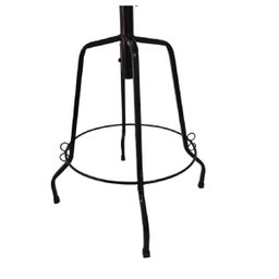 Mesa bistrô redonda ferro madeira 50 cm artesanal rústica - 6