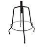 Mesa bistrô redonda ferro madeira 50 cm artesanal rústica - 6
